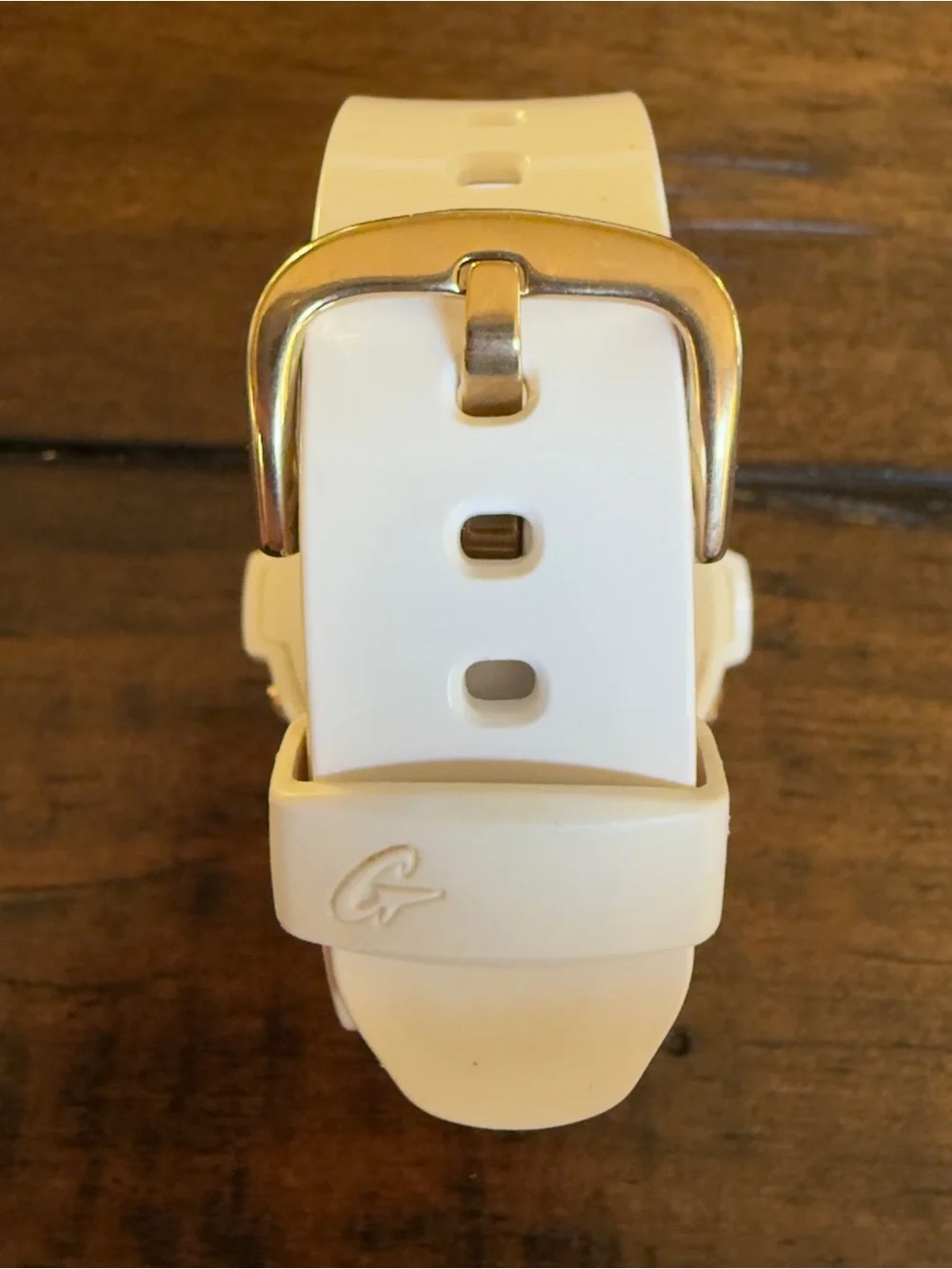 Casio Baby-G White Digital Watch Metallic Gold Face BG-6901